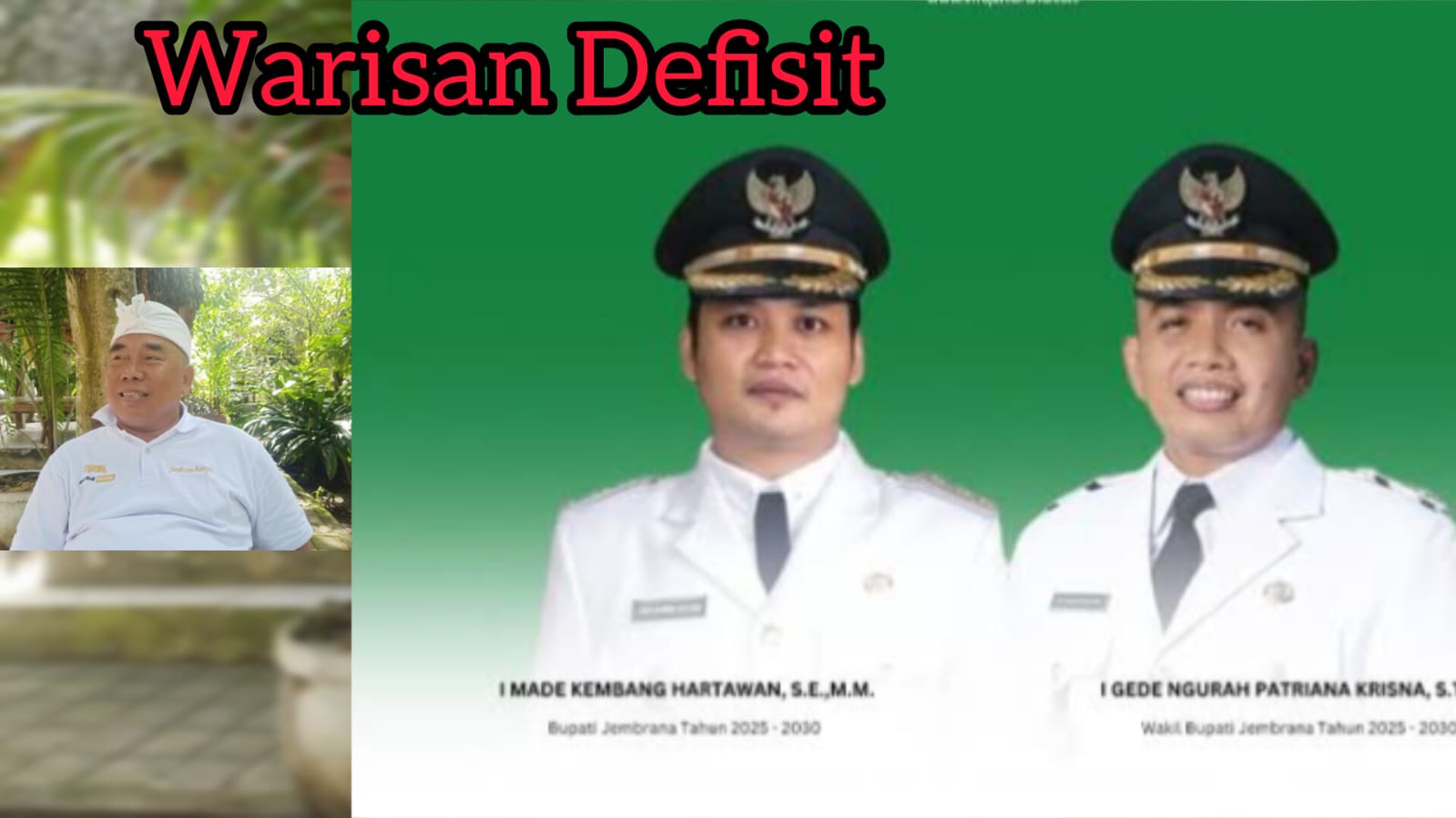 Warisan Defisit: Tantangan Keuangan yang Dihadapi Bupati Baru Jembrana
