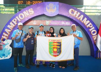 Pornas XVII, Cabor Renang Sumbang Medali Pertama Bagi Lampung