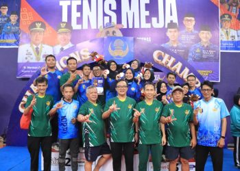Lampung Ukir Prestasi, Tenis Meja Beregu Putri Raih Medali Perunggu Pornas Korpri 2025