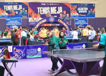 Ganda Putri Lampung Cabor Tenis Meja Tembus Final dan Raih Medali Perak di Pornas Korpri 2025