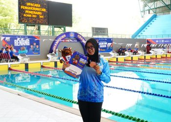 Lampung Kembali Raih Medali Perunggu dari Cabang Renang di Pornas Korpri XVII 2025
