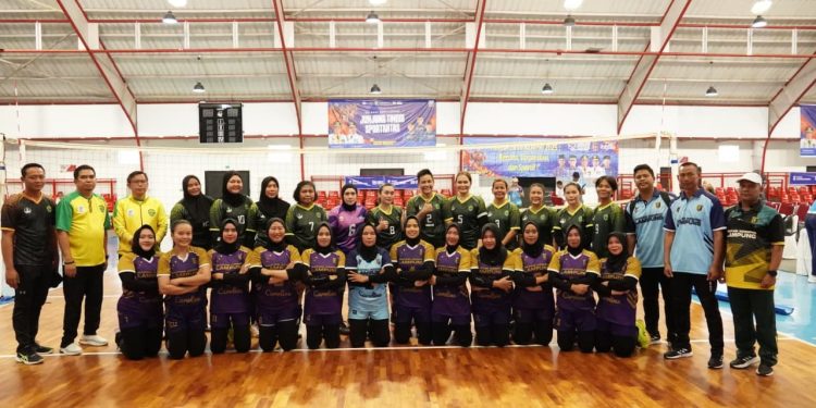 Tim Voli Putri Lampung Raih Tiket Final Pornas Korpri 2025, Usai Taklukan Tim Kaltim