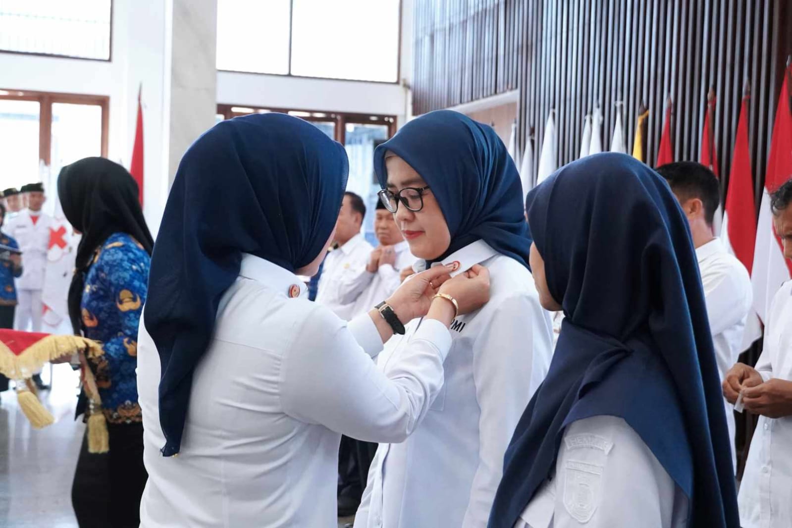 Pelantikan Pengurus PMI Lampung, Wagub Jihan Serukan Aksi Nyata dan Ketulusan Melayani